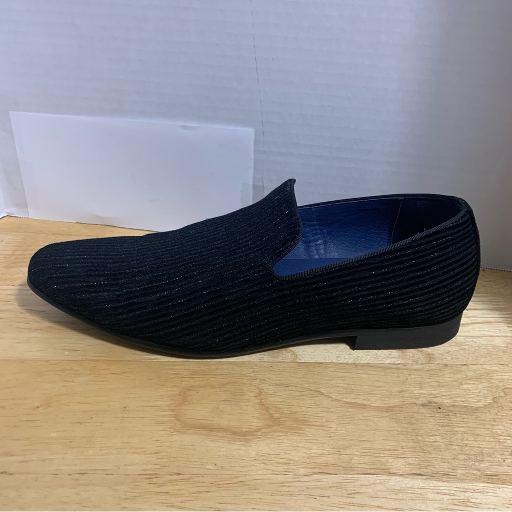 Moretti Radisson II‎ Loafers Crystals Black/navy Gold Label Shoes Size 10